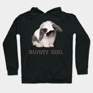 Cute Rabbit Bunny Girl Design Hoodie